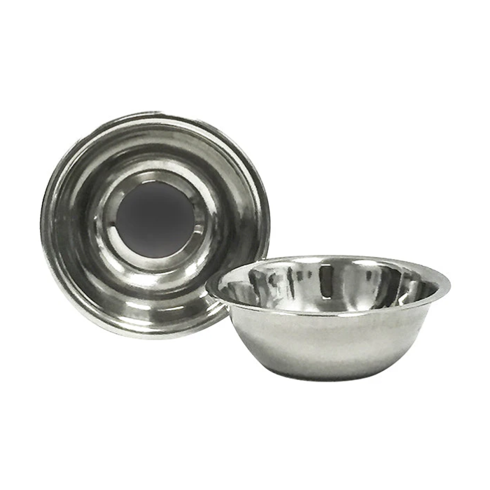 Bol rond 3,5 po en acier inoxydable (paquet de 2)