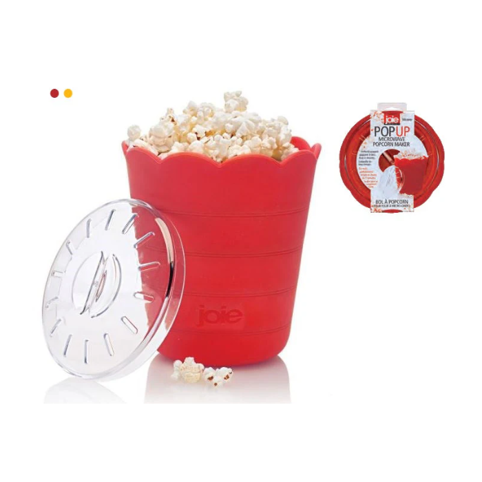 Bol cuiseur à popcorn pliable pour micro-onde