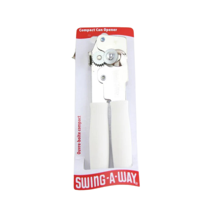 Ouvre-boîte et bouteille Swing-a-way blanc