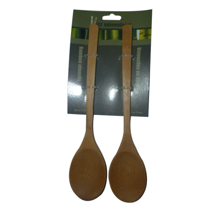 Cuillère en bambou 7,5 po (paquet de 2)