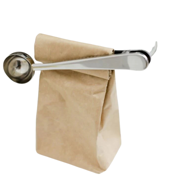 Cuillère à mesurer pour café et pince à sac 2 en 1