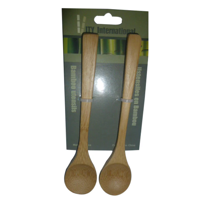 Cuillère en bambou 6 po (paquet de 2)