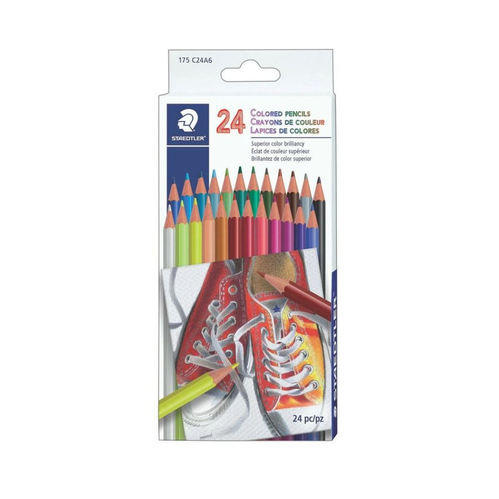 Crayon de couleur en bois Staedtler (boîte de 24)