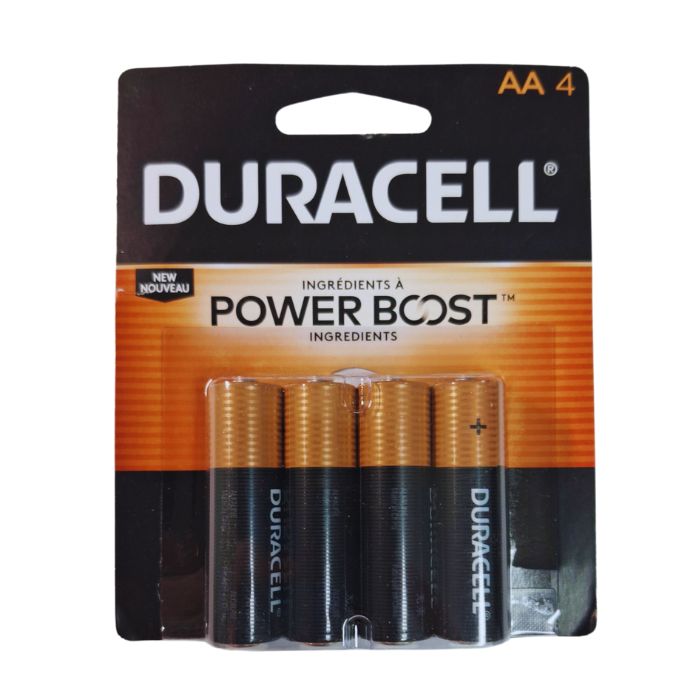 Pile alcaline Duracell AA (paquet de 4)