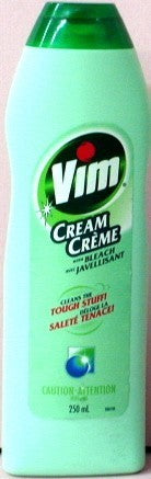 Nettoyant en crème 250 ml avec javellisant Vim