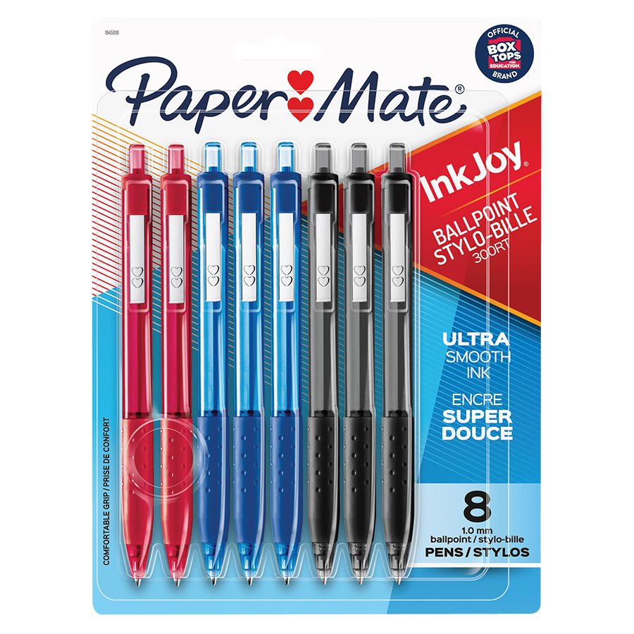 Stylo 1,0 mm Papermate Inkjoy 300RT (boîte de 8)