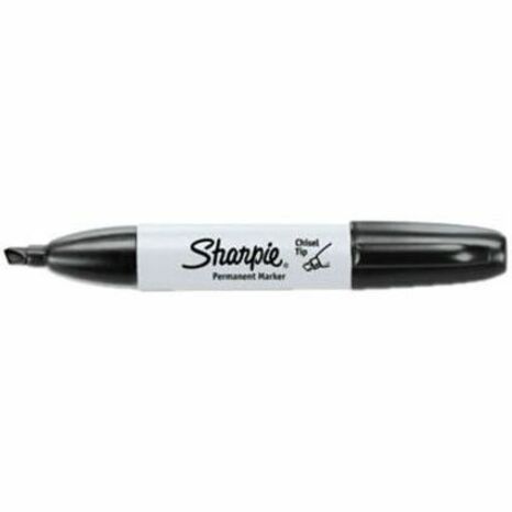 Marqueur permanent pointe biseautée Sharpie noir