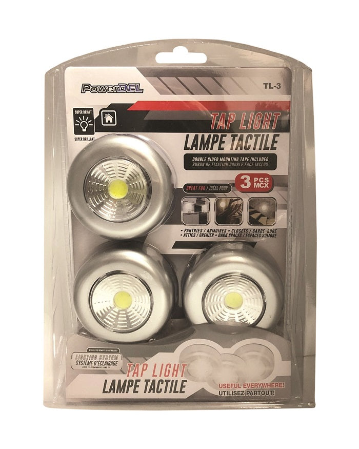 Lampe tactile à pile (paquet de 3)