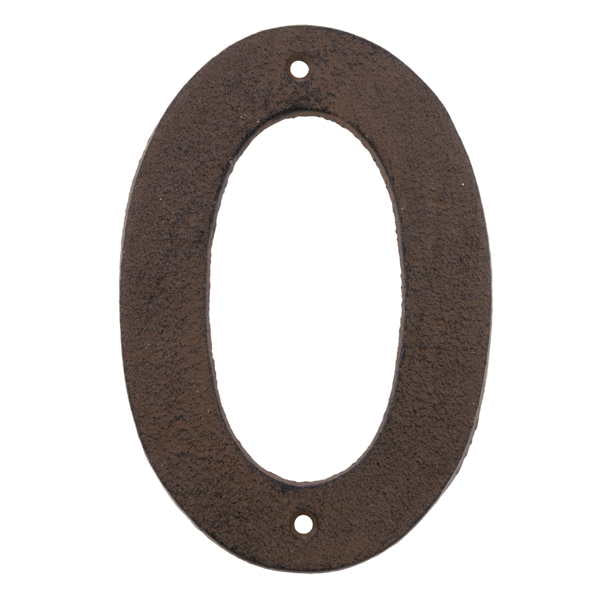 Chiffre en métal 4 po x 6,5 po