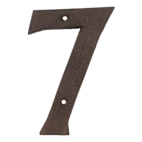 Chiffre en métal 4 po x 6,5 po