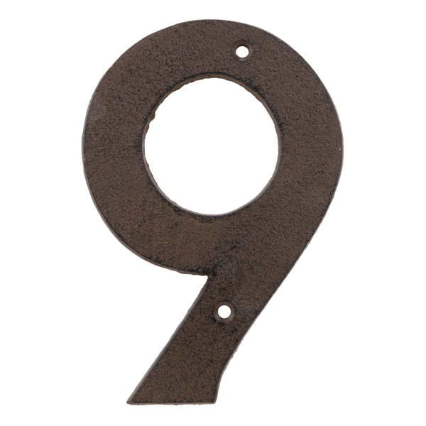 Chiffre en métal 4 po x 6,5 po