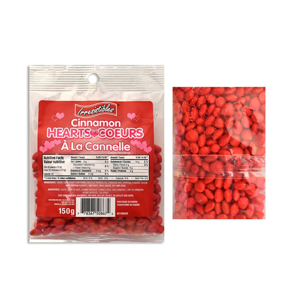 Bonbons coeurs à la cannelle 150 g