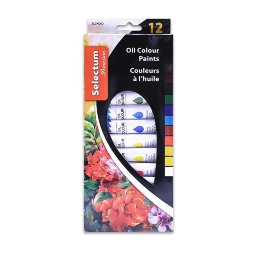 Ensemble de peinture à l'huile Selectum (boîte de 12)
