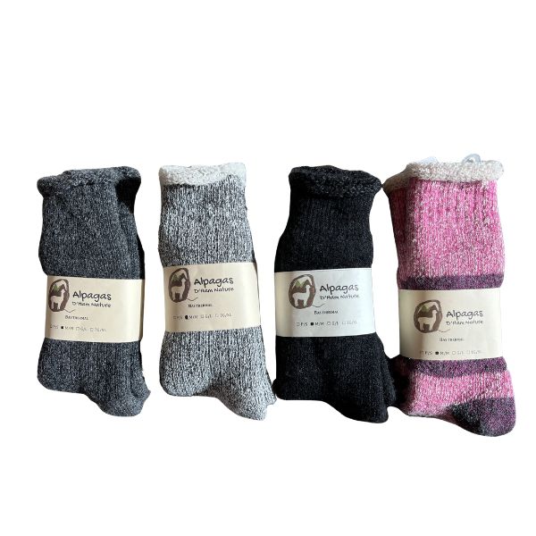 Bas thermal long unisexe en laine d'alpaga